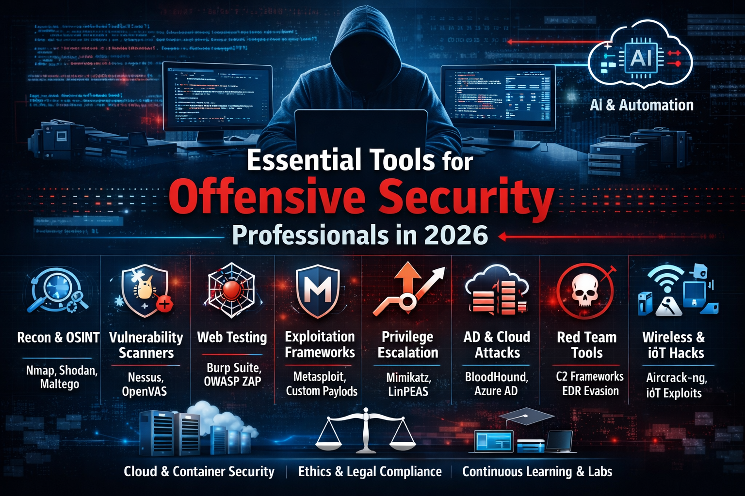 Essential Tools for Offensive Security Professionals in 2026