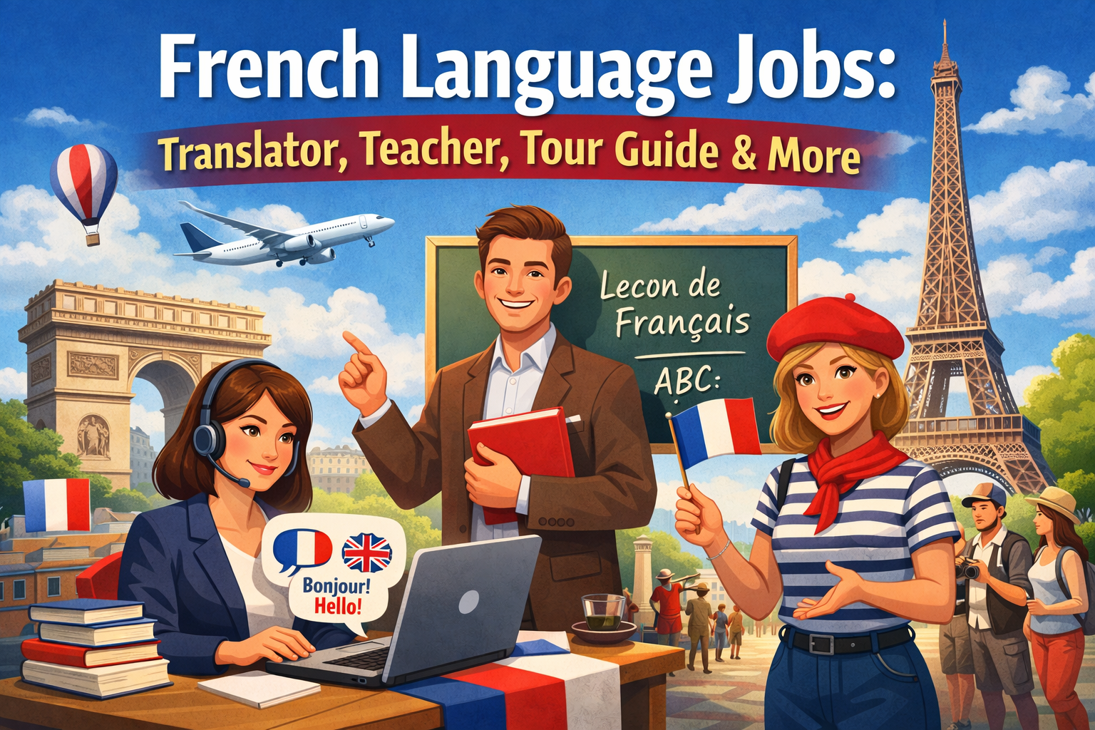 French Language Jobs: Translator, Teacher, Tour Guide & More