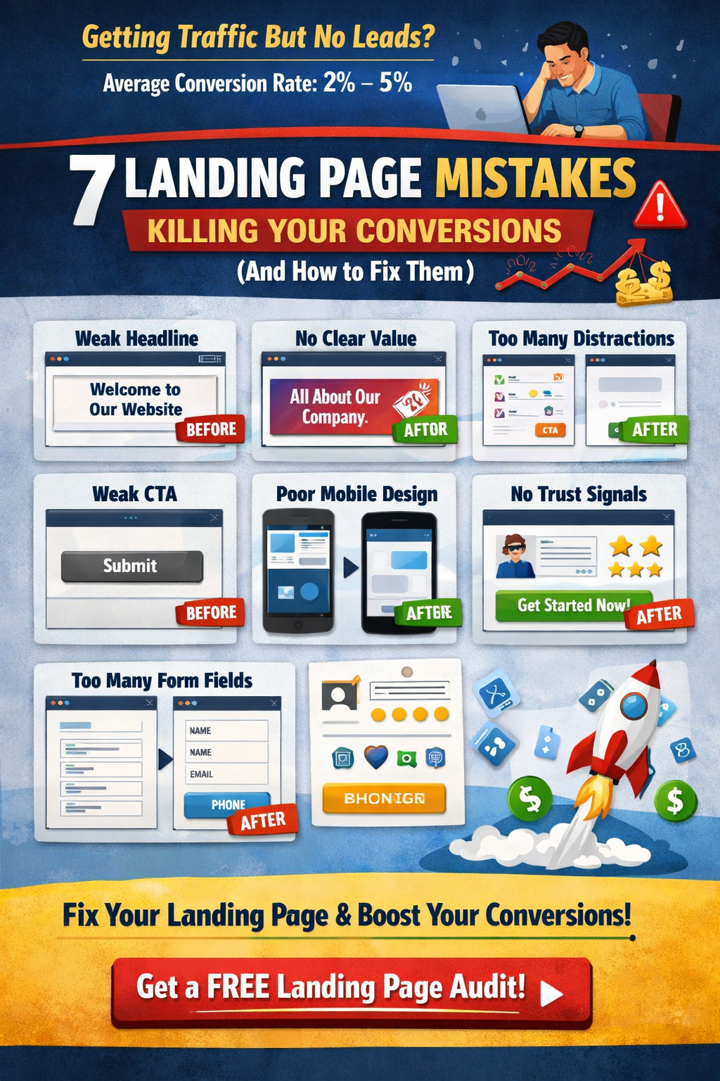 Why Your Landing Page Isn’t Converting: 7 Optimization Mistakes to Fix Today
