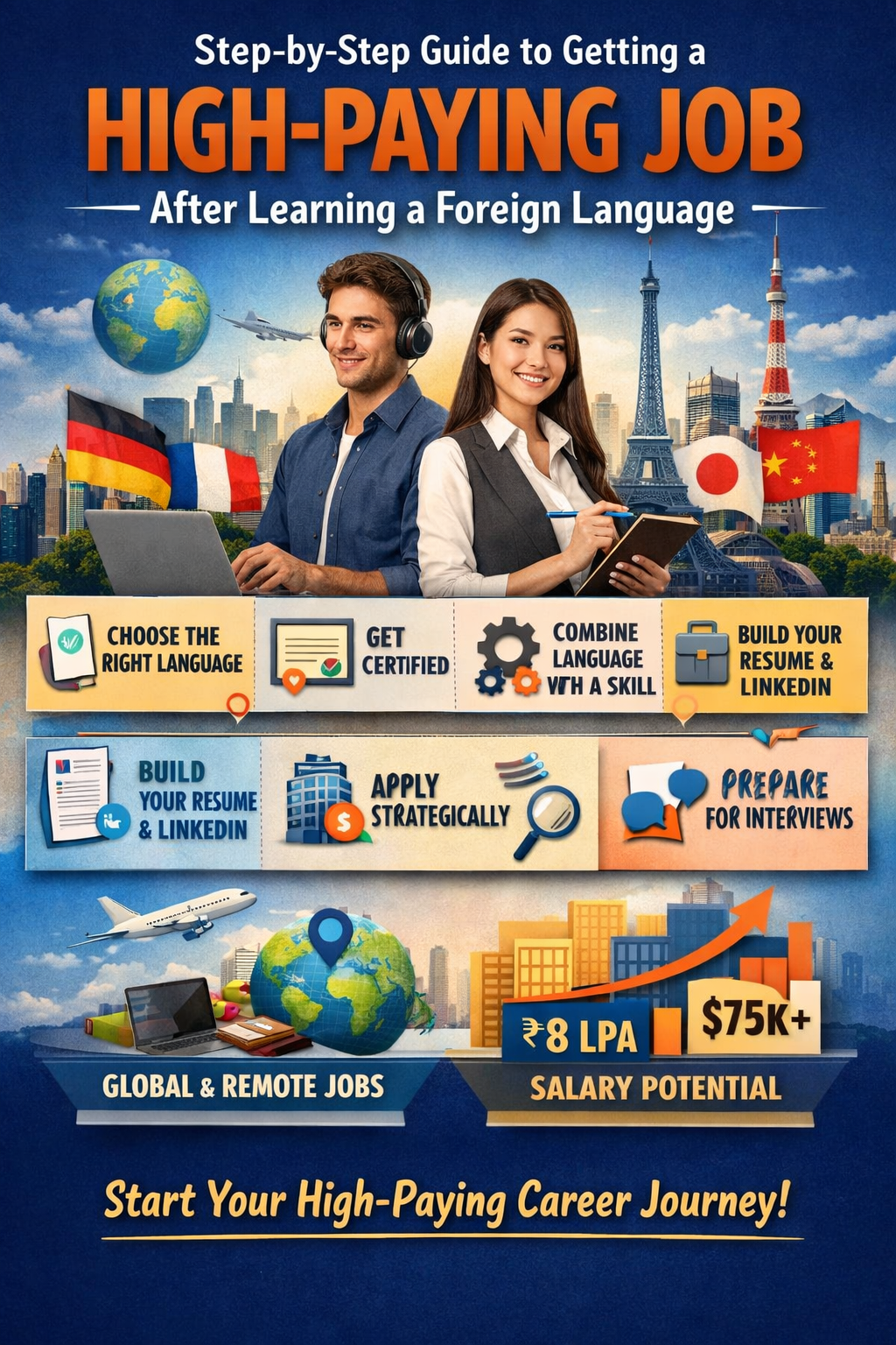 Step-by-Step Guide to Getting a High-Paying Job After Learning a Foreign Language