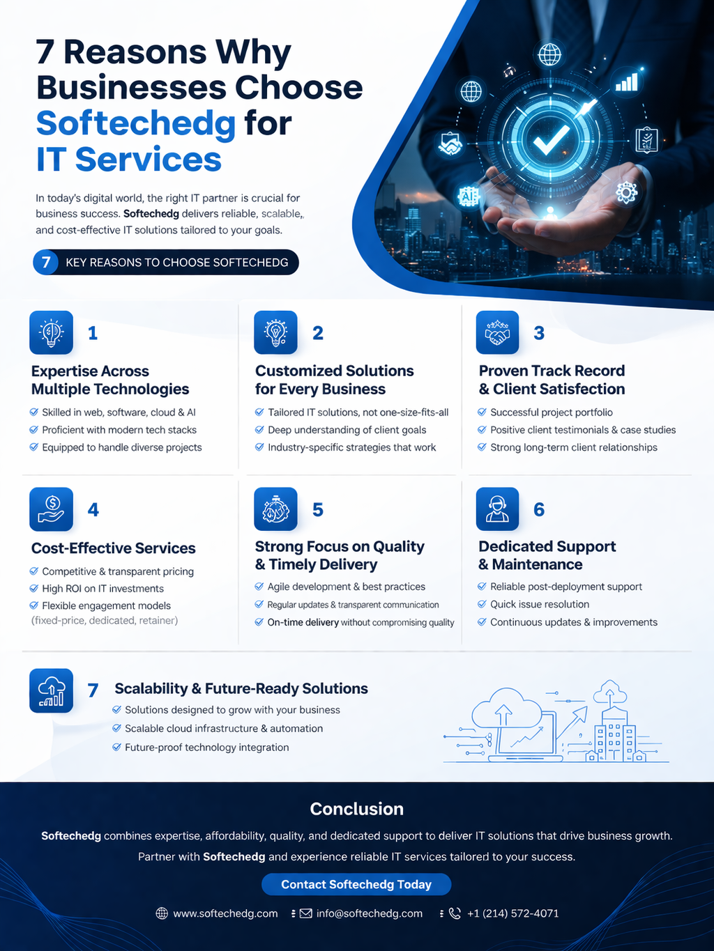Top 7 Reasons Businesses Trust Softechedge for IT Services
