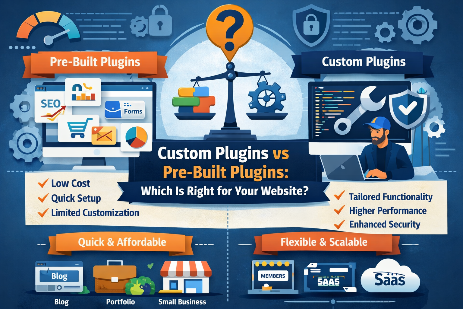 Custom Plugins vs Pre-Built Plugins: Which One is Right for Your Business?