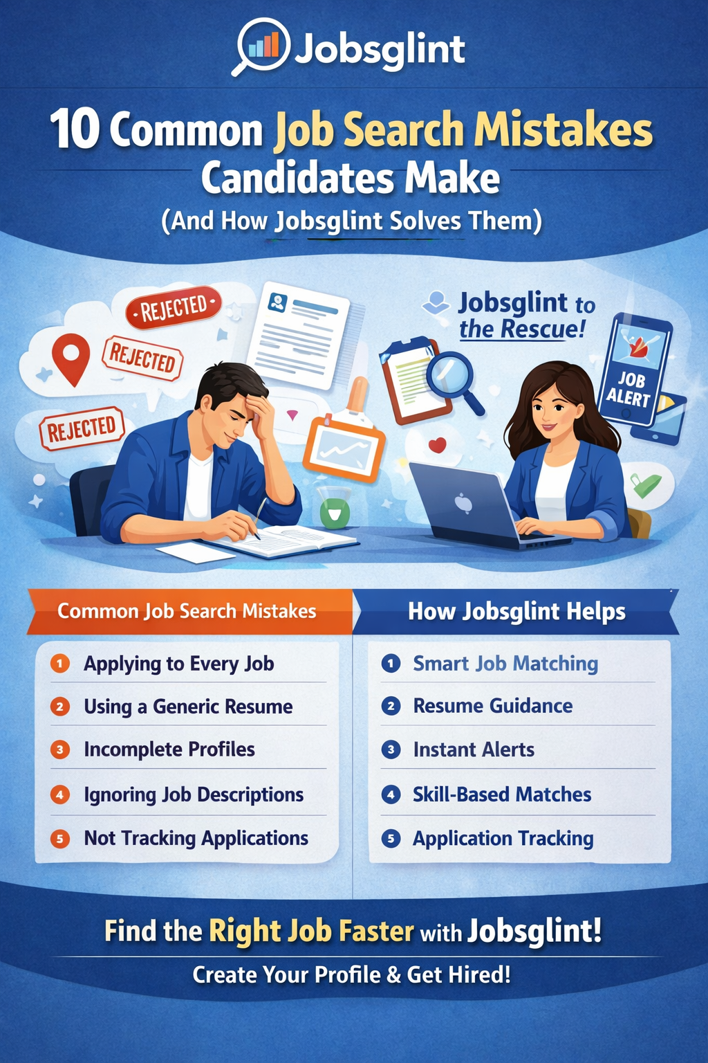 10 Common Job Search Mistakes Candidates Make (And How Jobsglint Solves Them)