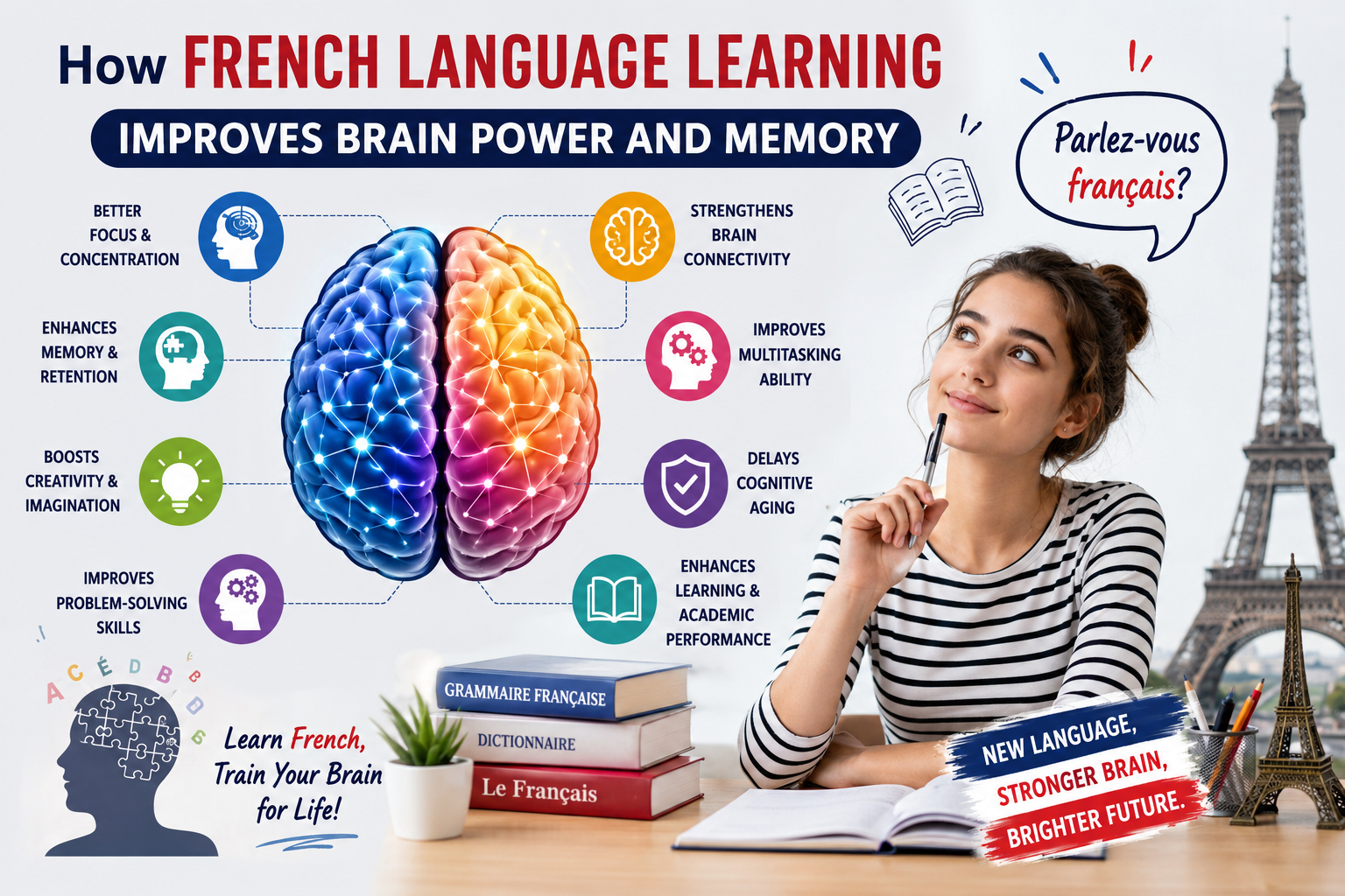 How French Language Learning Improves Brain Power and Memory