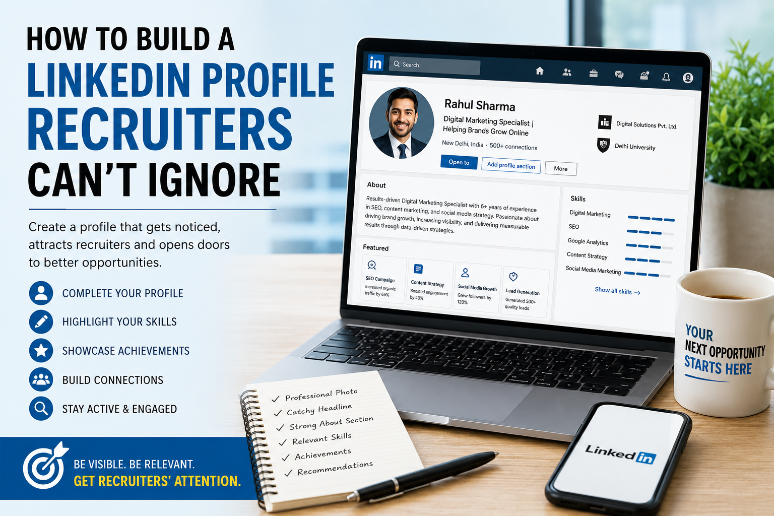 How to Build a LinkedIn Profile Recruiters Can't Ignore