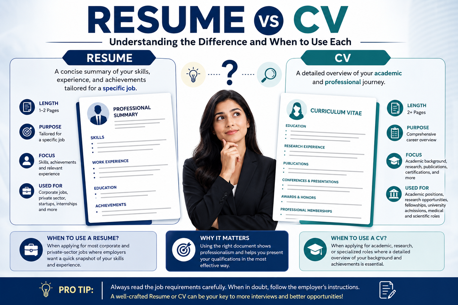 Resume vs CV: Understanding the Difference and When to Use Each