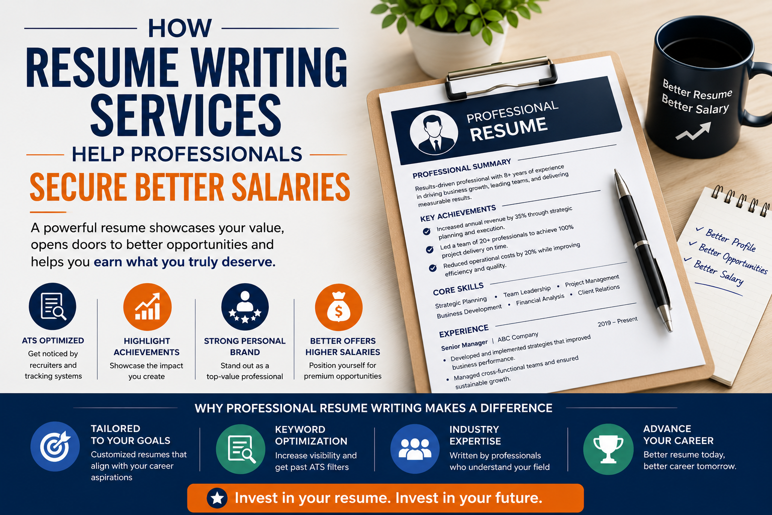 How Resume Writing Services Help Professionals Secure Better Salaries