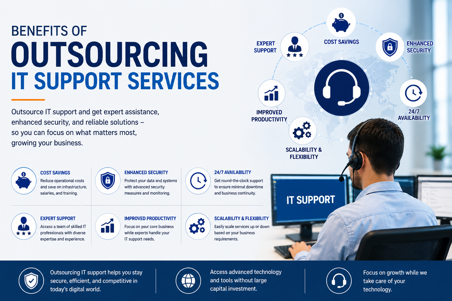 Benefits of Outsourcing IT Support Services
