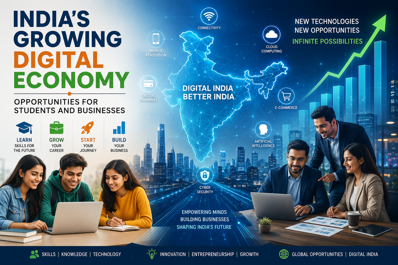 India's Growing Digital Economy: Opportunities for Students and Businesses
