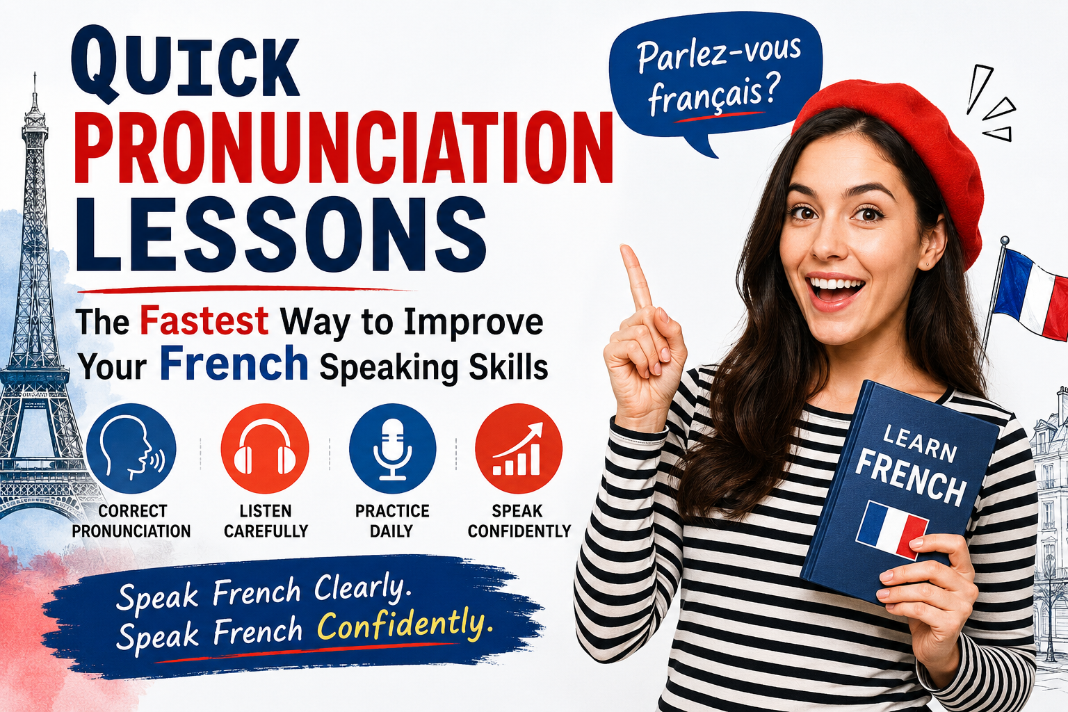 Quick Pronunciation Lessons: The Fastest Way to Improve Your French Speaking Skills