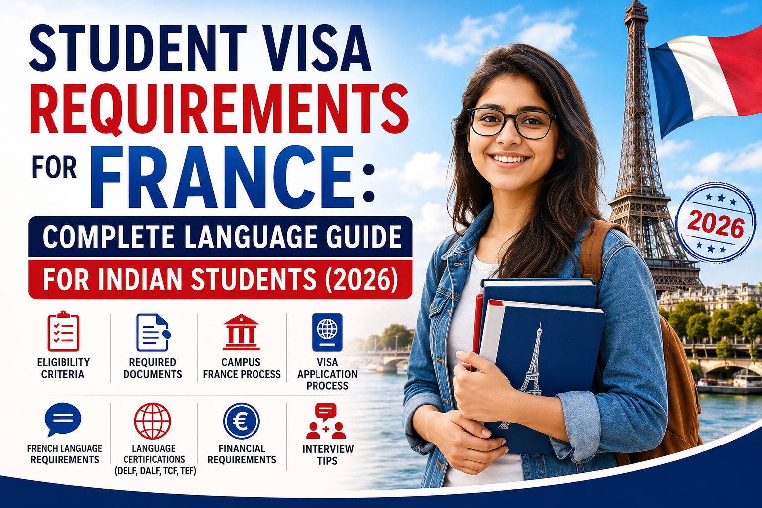 Student Visa Requirements for France: Complete Language Guide for Indian Students (2026)
