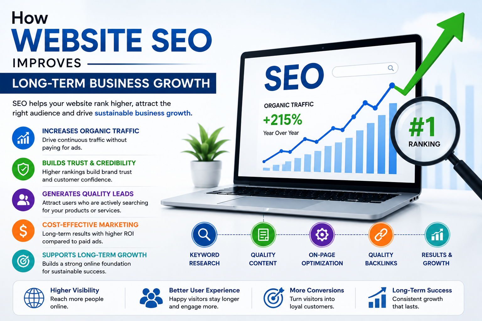 How Website SEO Improves Long-Term Business Growth