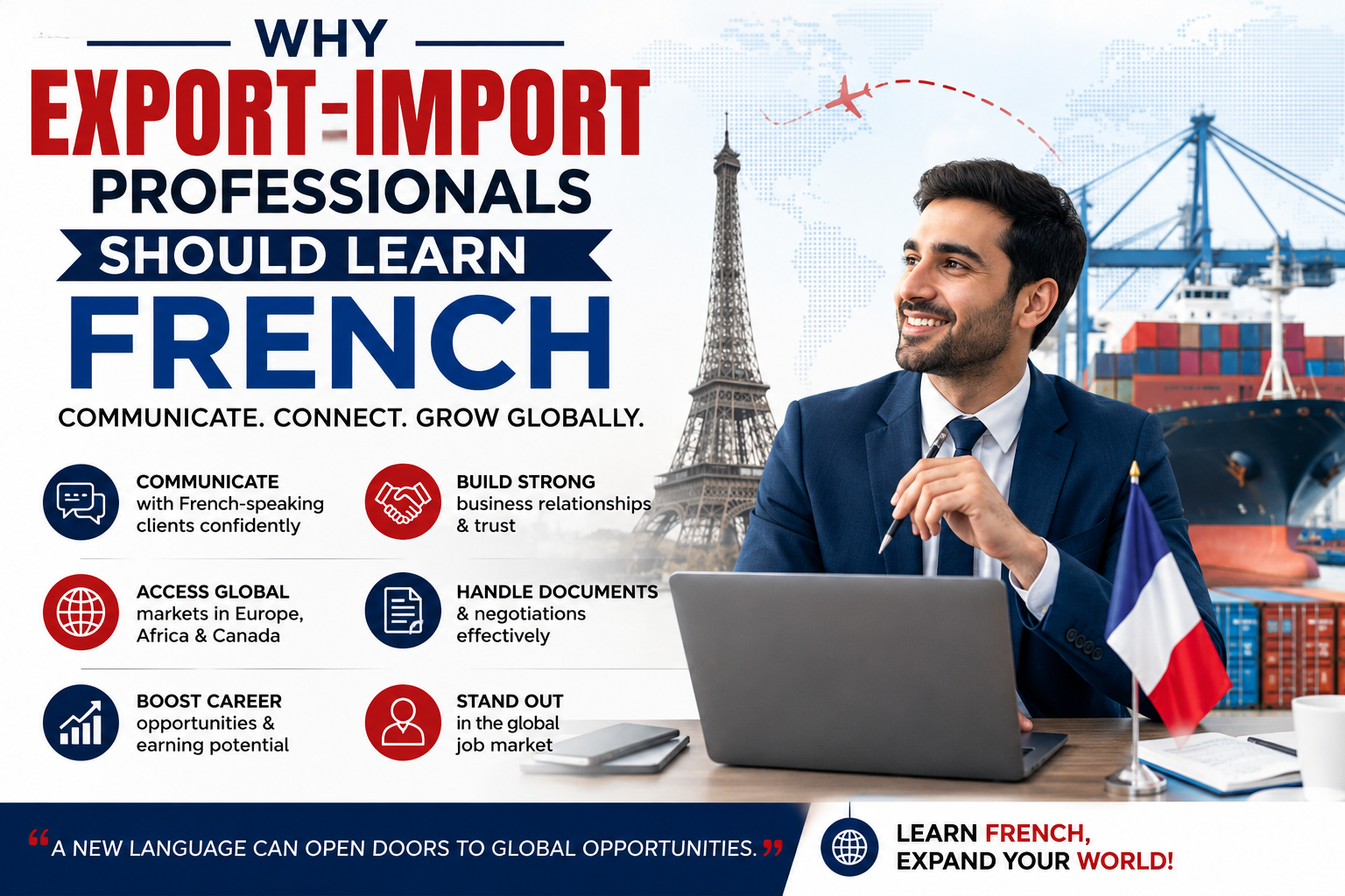 Why Export-Import Professionals Should Learn French