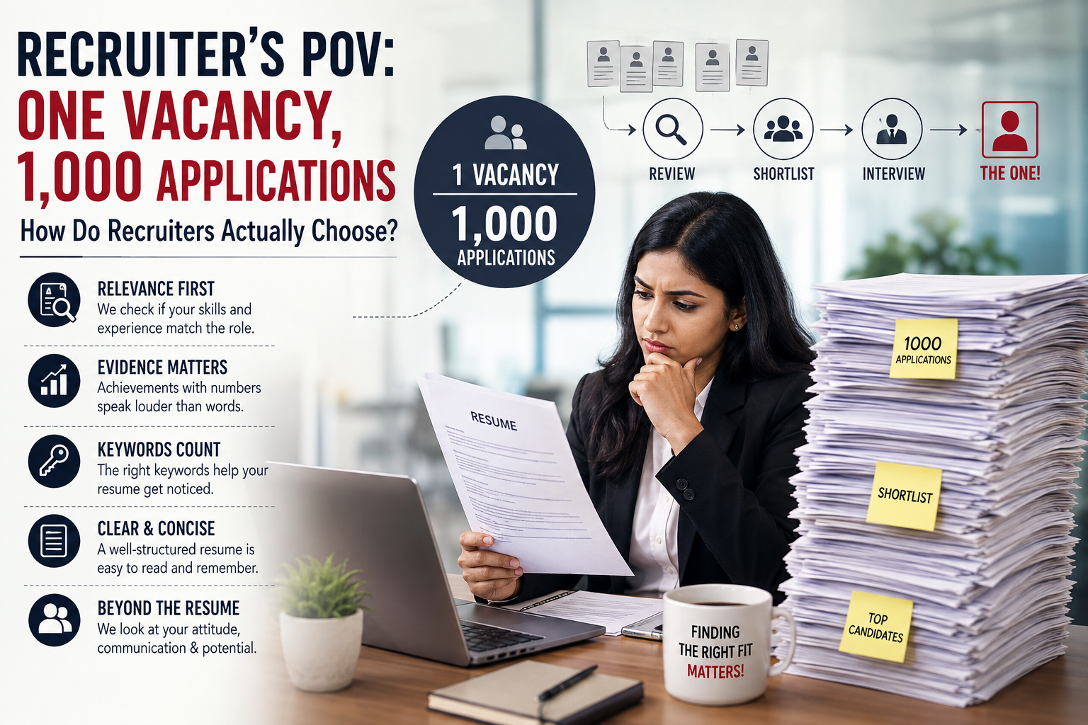 Recruiter's POV: One Vacancy, 1,000 Applications — How Do Recruiters Actually Choose?