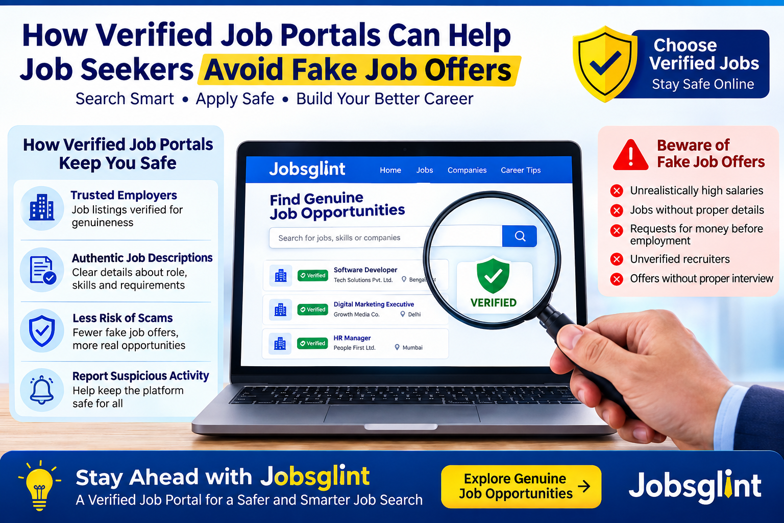 How Verified Job Portals Can Help Job Seekers Avoid Fake Job Offers