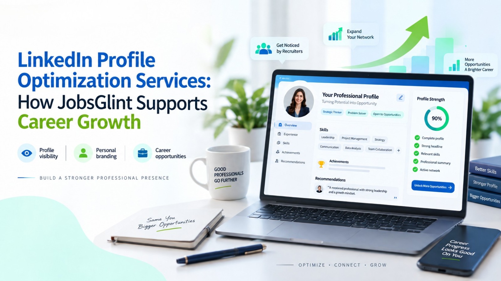 LinkedIn Profile Optimization Services: How JobsGlint Supports Career Growth