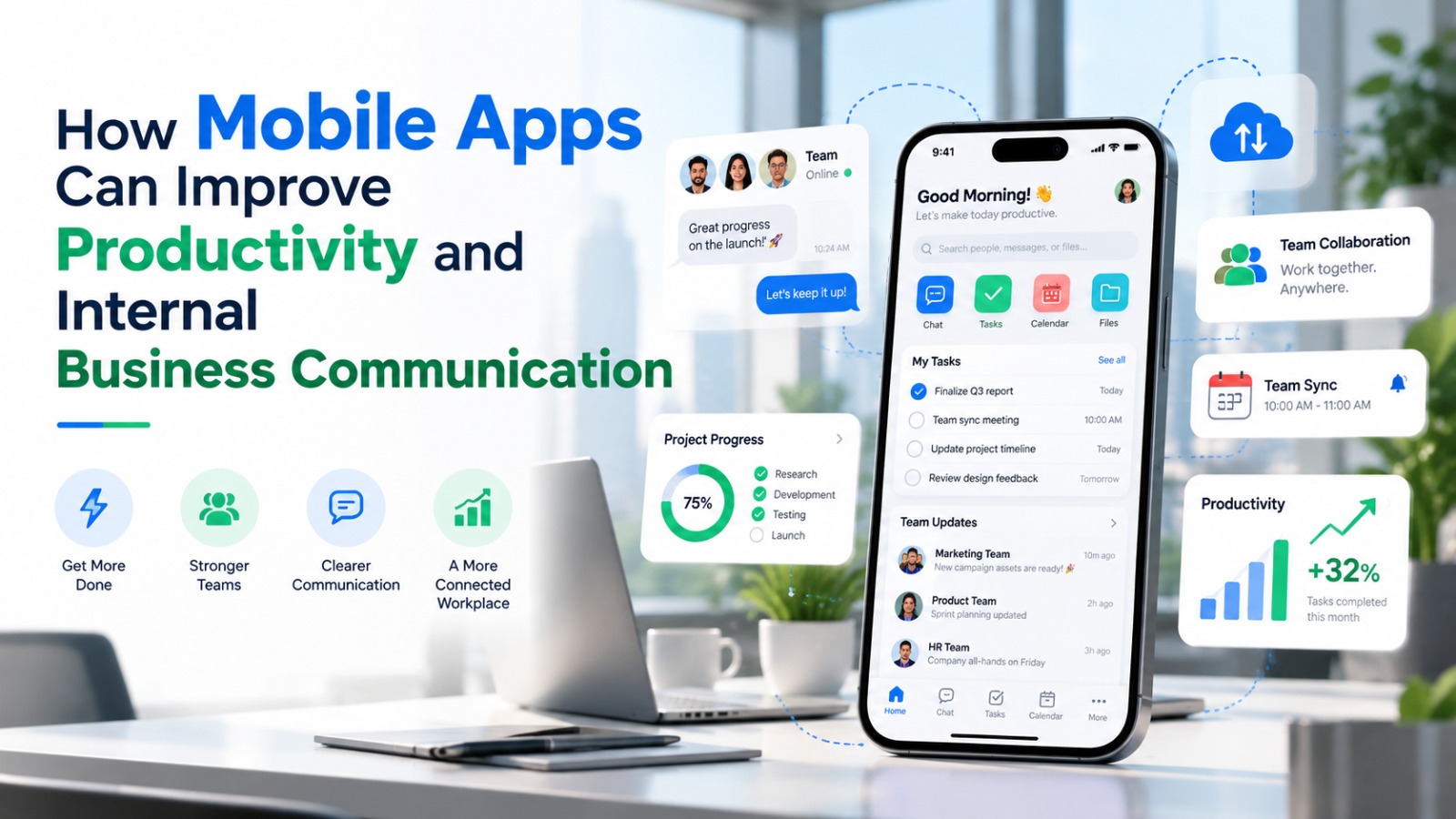 How Mobile Apps Can Improve Productivity and Internal Business Communication