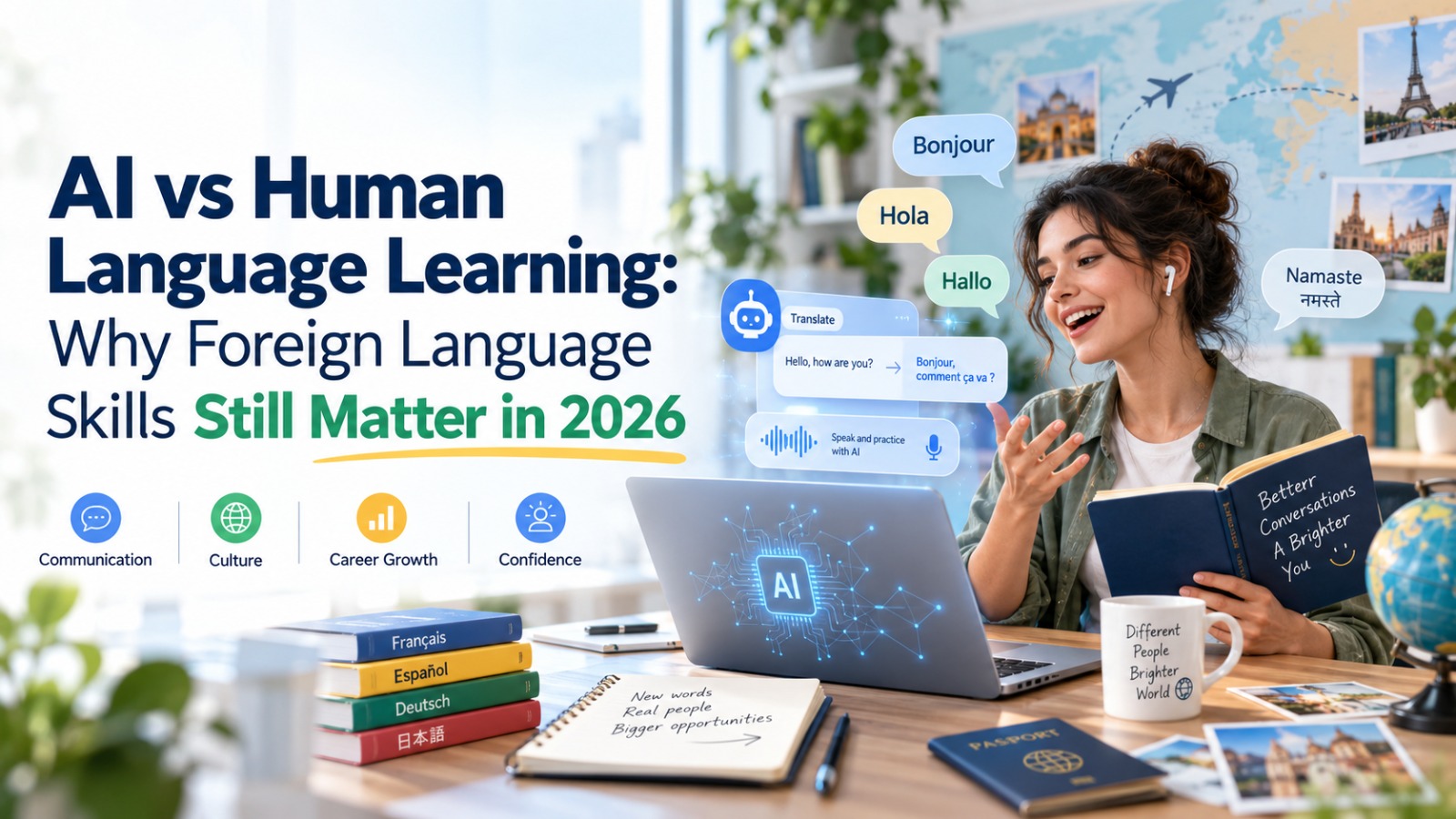 AI vs Human Language Learning: Why Foreign Language Skills Still Matter in 2026