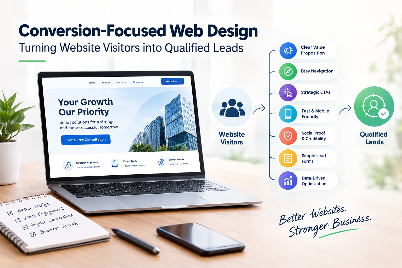 Conversion-Focused Web Design: Turning Website Visitors into Qualified Leads