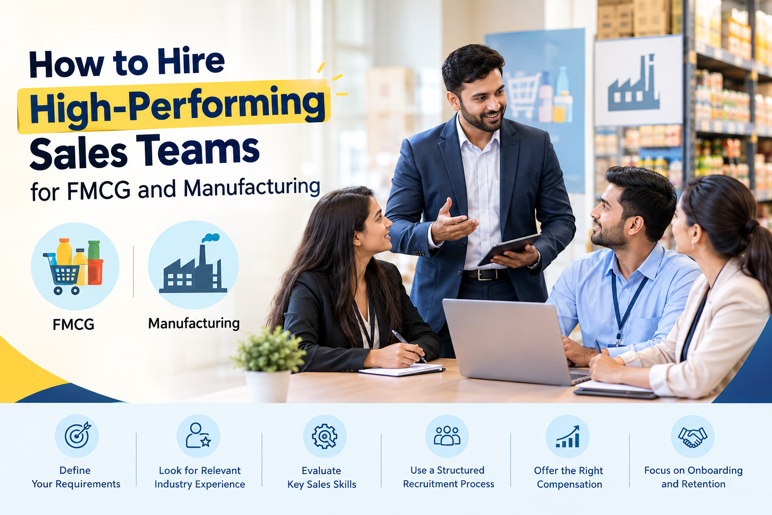 How to Hire High-Performing Sales Teams for FMCG and Manufacturing