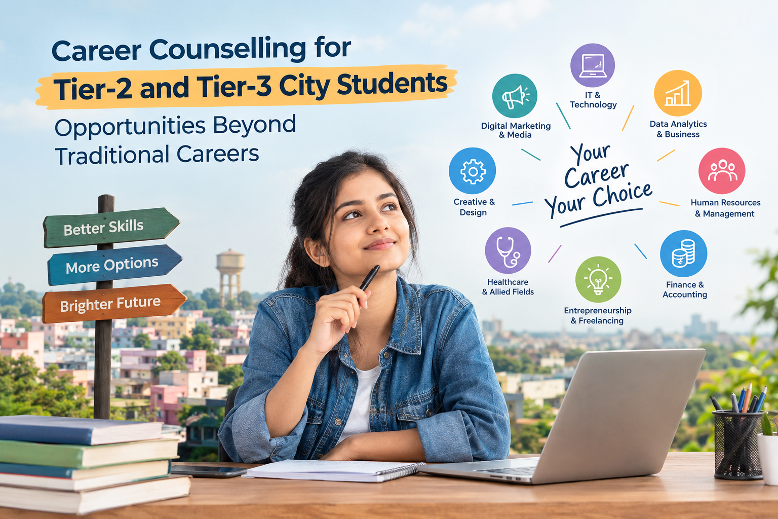 Career Counselling for Tier-2 and Tier-3 City Students: Opportunities Beyond Traditional Careers